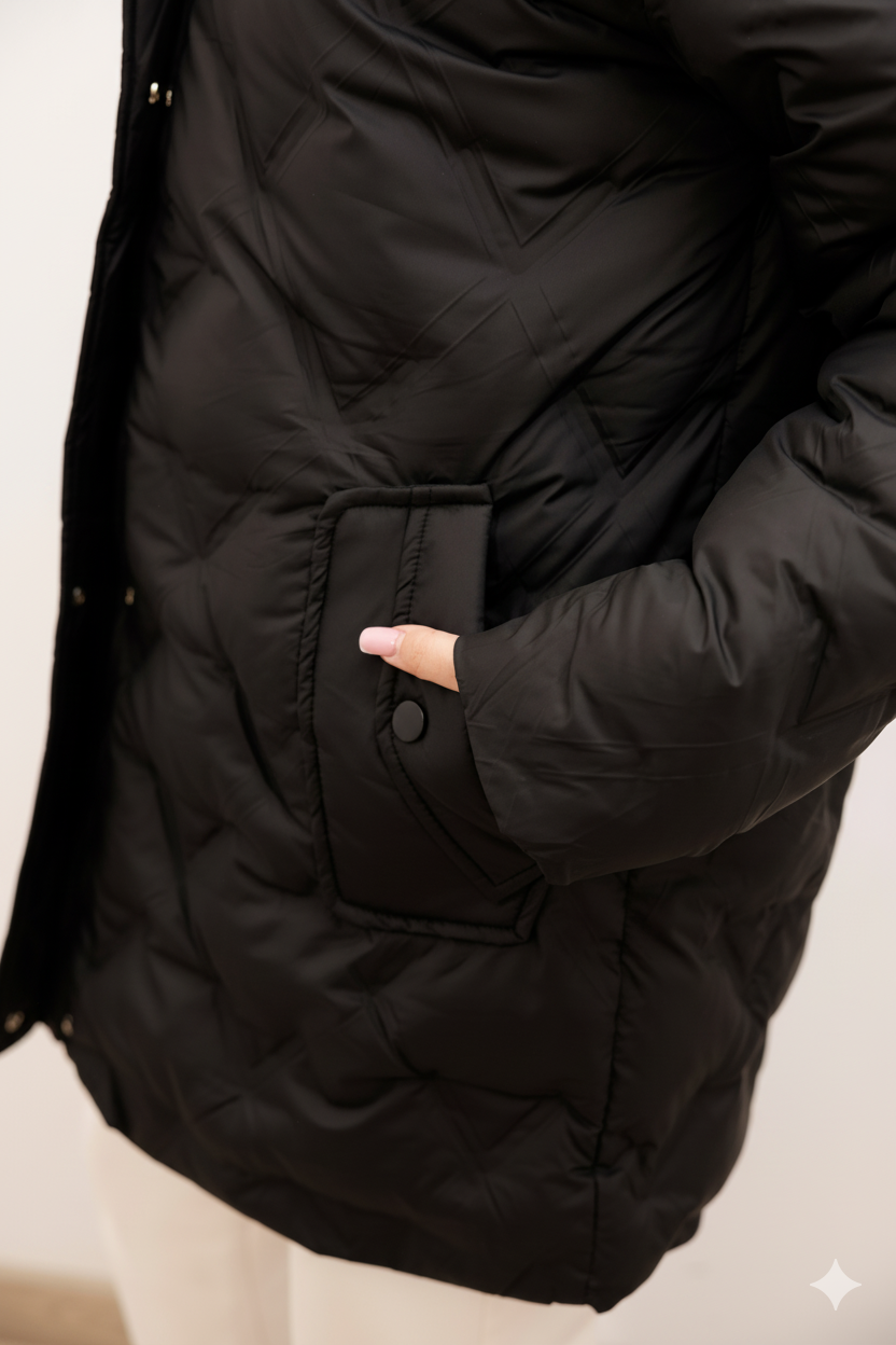 Stylová a Funkční ZIMNÍ Dámská Bunda PLUS SIZE - Teplo, Lehkost a Úplná Ochrana Před Deštěm a Chladem