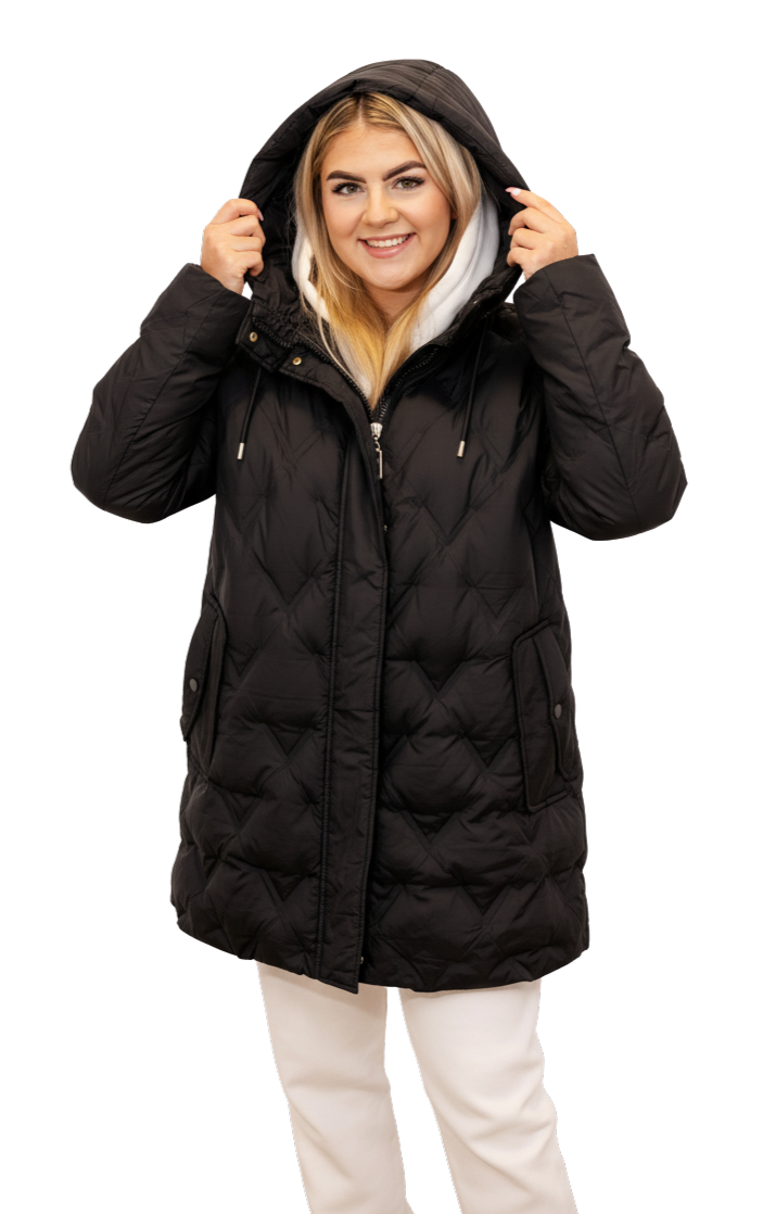 Stylová a Funkční ZIMNÍ Dámská Bunda PLUS SIZE - Teplo, Lehkost a Úplná Ochrana Před Deštěm a Chladem