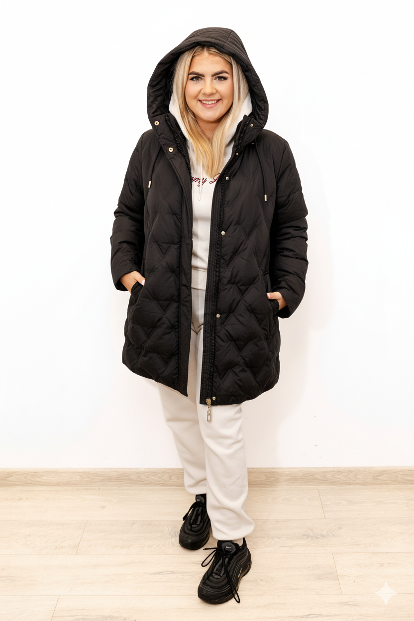 Stylová a Funkční ZIMNÍ Dámská Bunda PLUS SIZE - Teplo, Lehkost a Úplná Ochrana Před Deštěm a Chladem